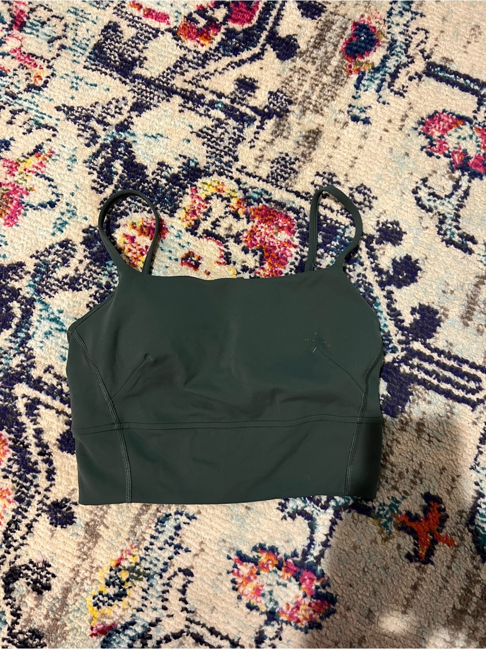 lululemon athletica Deep Green Cropped Brami